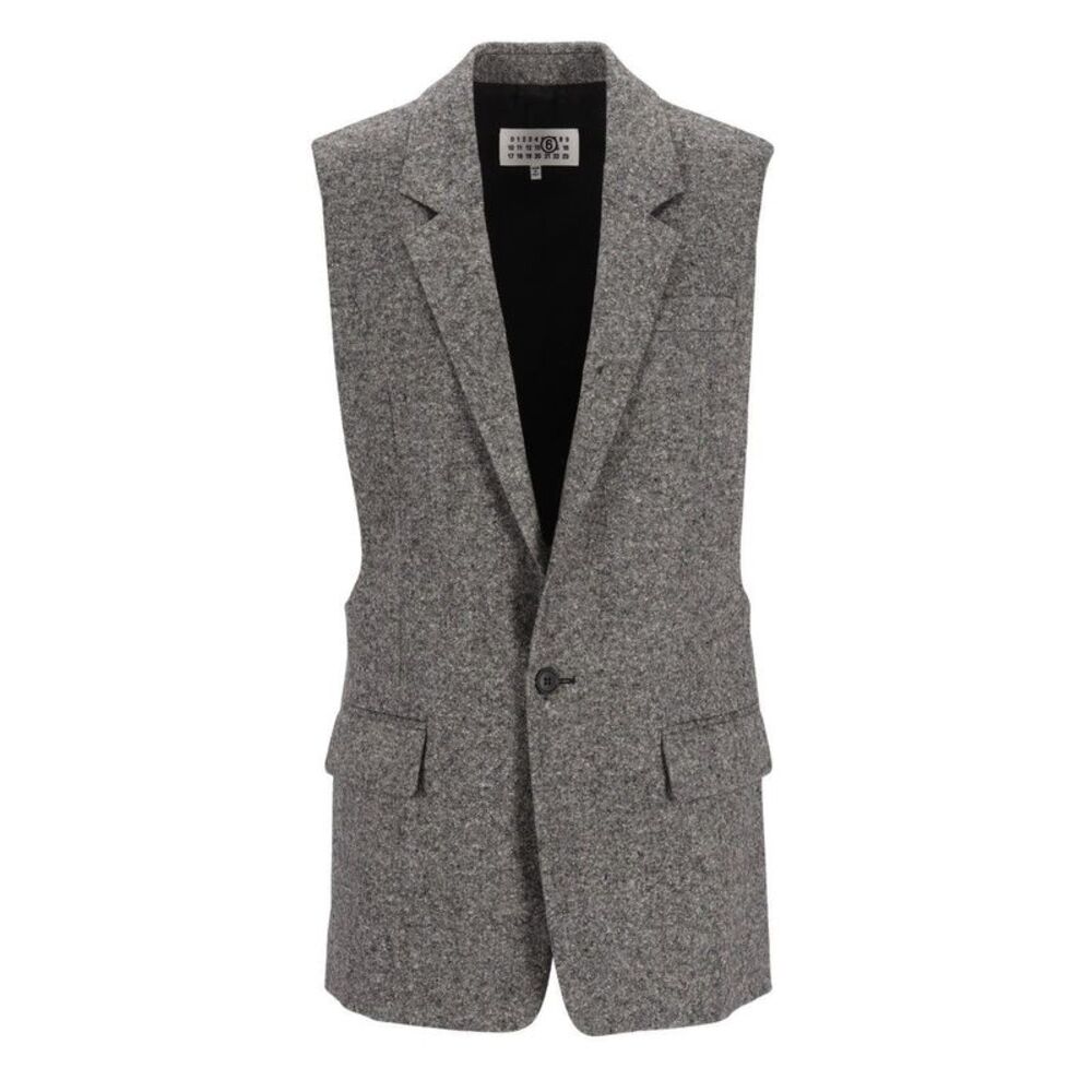 Mm6 Maison Margiela Women Merino Wool Knitted Vest